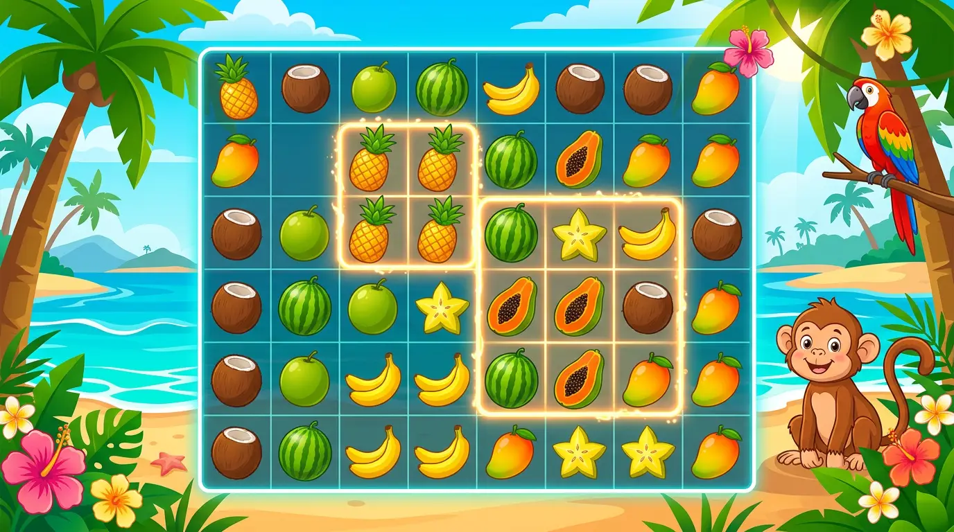 Hula Balua 6×6 grid - cluster pays and big symbol layout explained